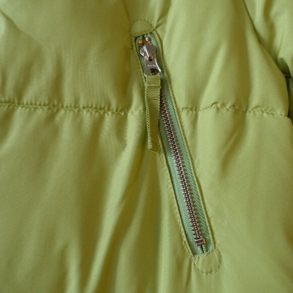 J. Crew vivid chartreuse Chateau puffer Primaloft jacket coat SM S Small - Picture 15 of 16